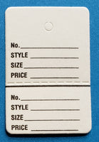 2 Part Garment Coupon Tag - Strung or Unstrung