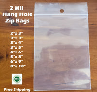2 mil Standard Duty Reclosable Bag w/ Hang Hole