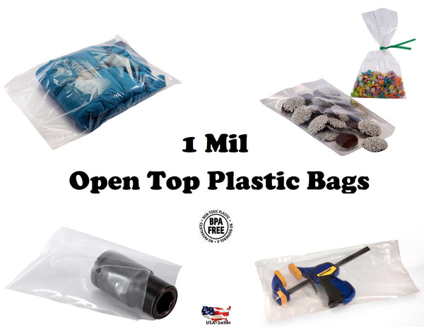 1 Mil Layflat Poly Plastic Bags